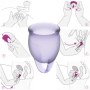 Kubeczki menstruacyjne Satisfyer silikonowe 2szt fioletowe - 8